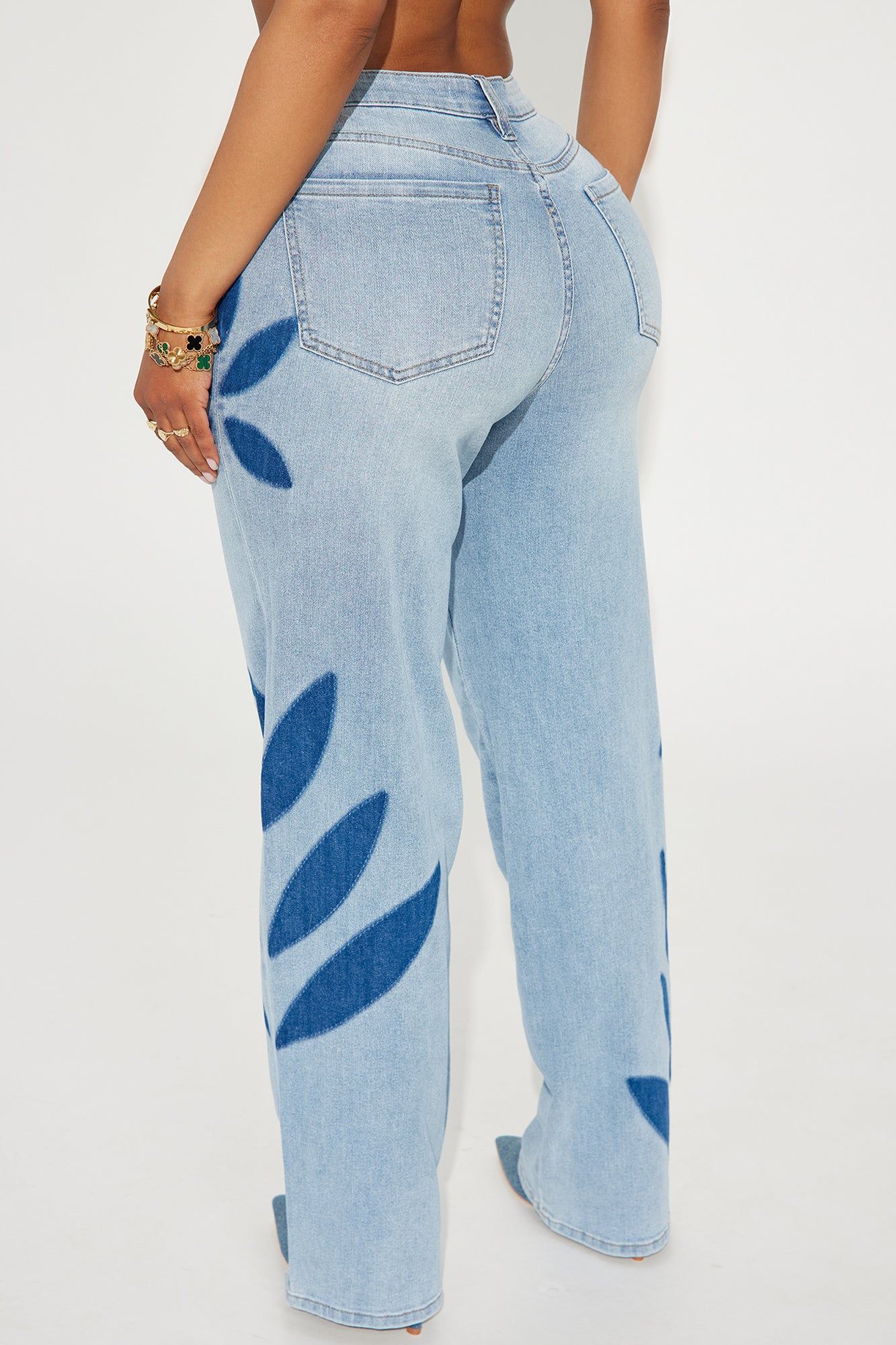 Loves Me Not Stretch Straight Leg Jeans - Light Wash sold by Fashion Nova product image thumbnail 3