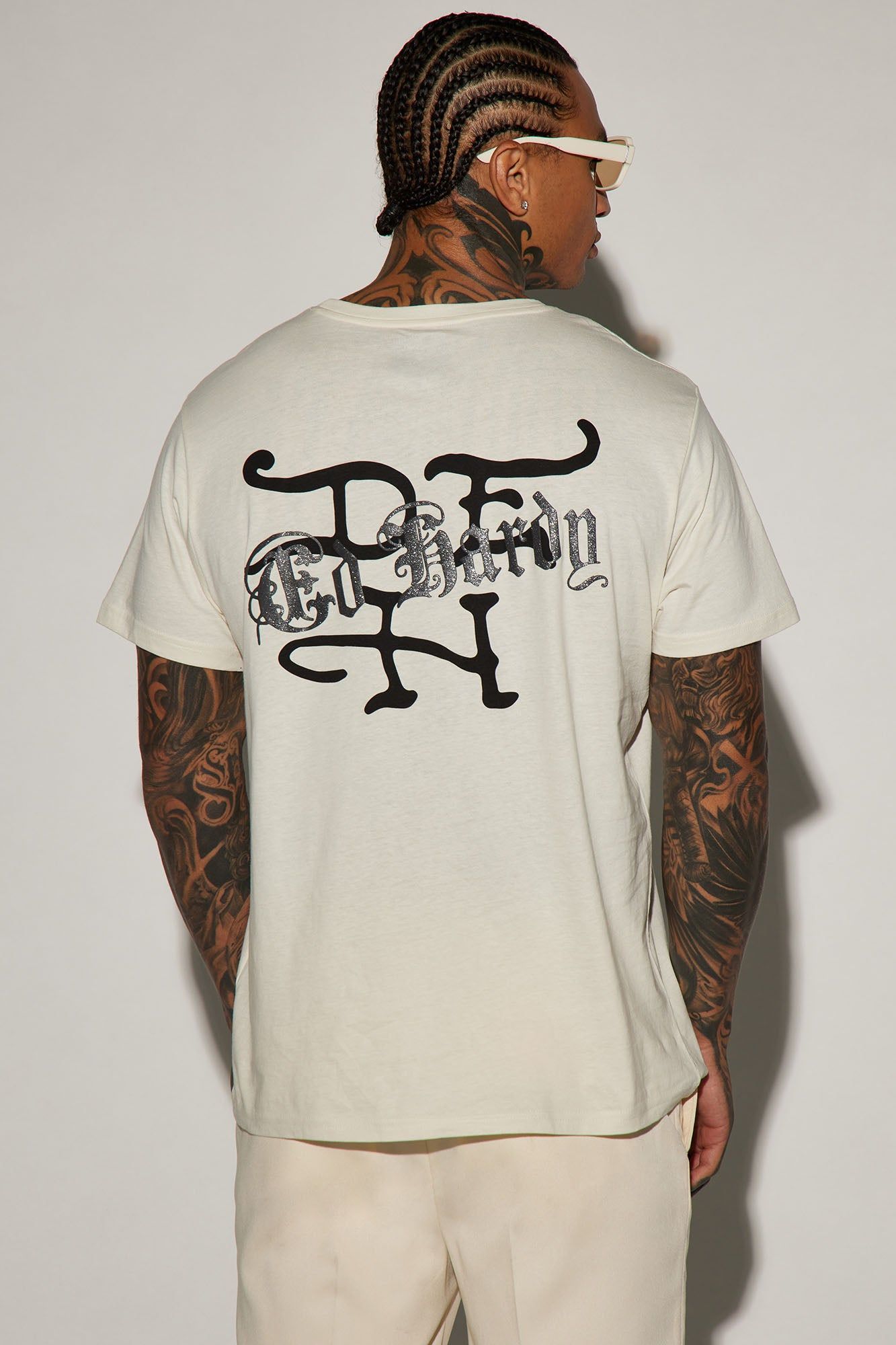 Ed Hardy Dragon Short Sleeve Tee - Ivory sold by Fashion Nova product image thumbnail 4