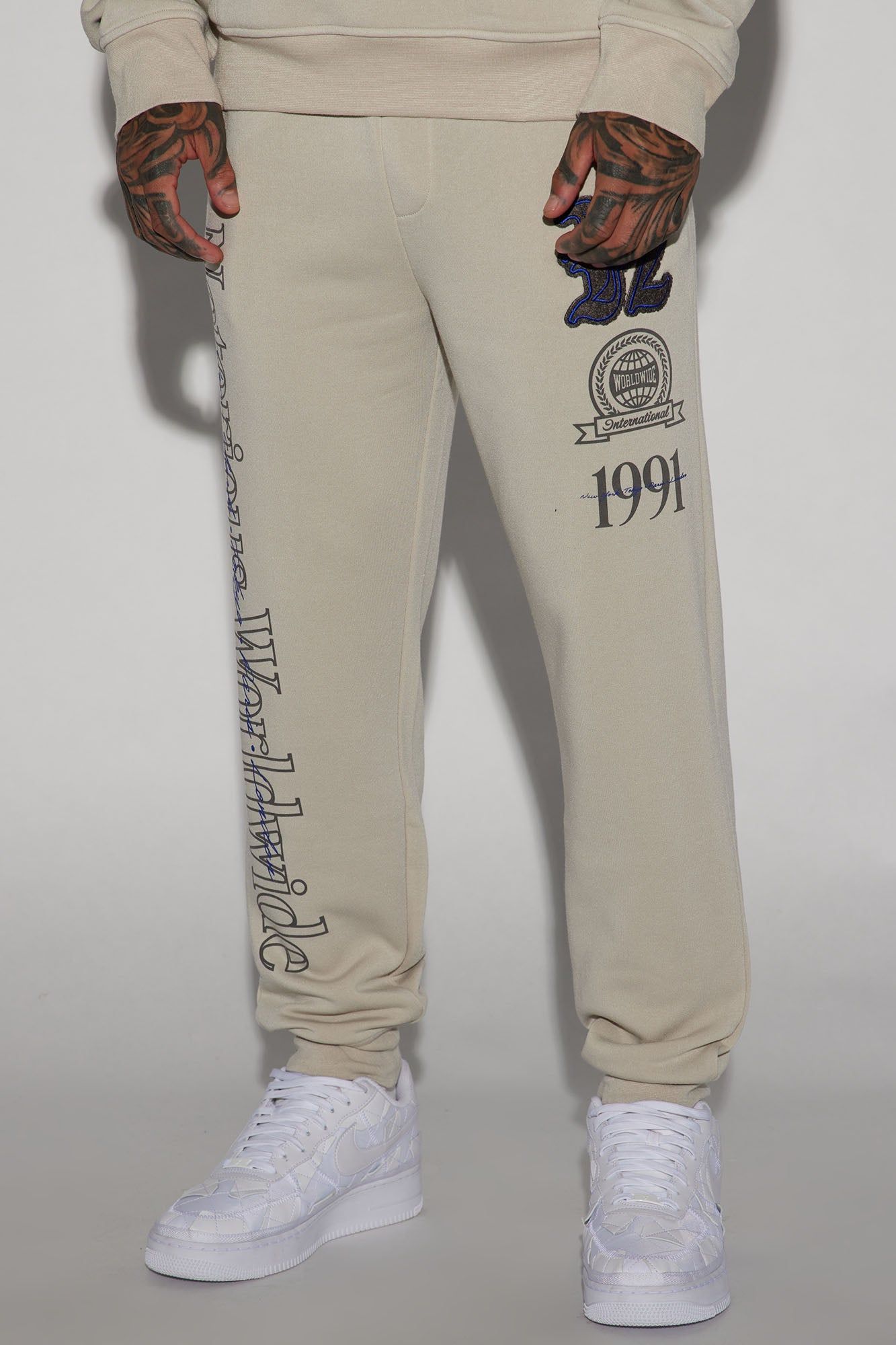 Notorious Worldwide Jogger - Sand sold by Fashion Nova