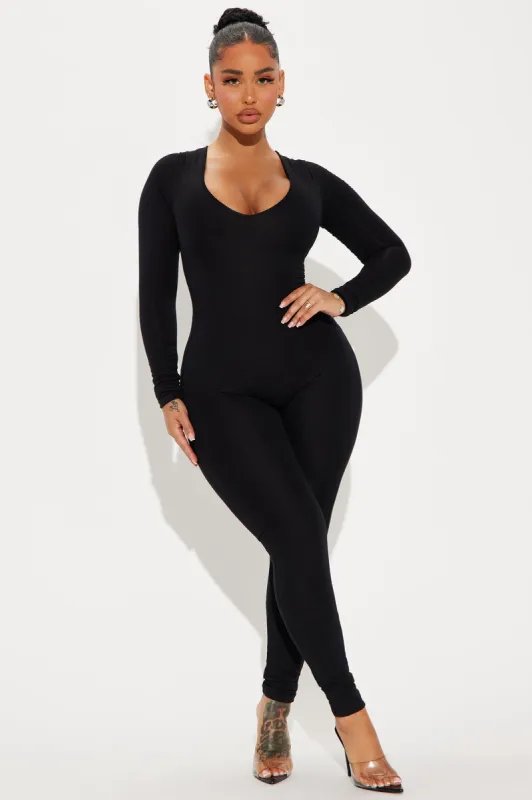 Maiya Jumpsuit - Black sold by Fashion Nova