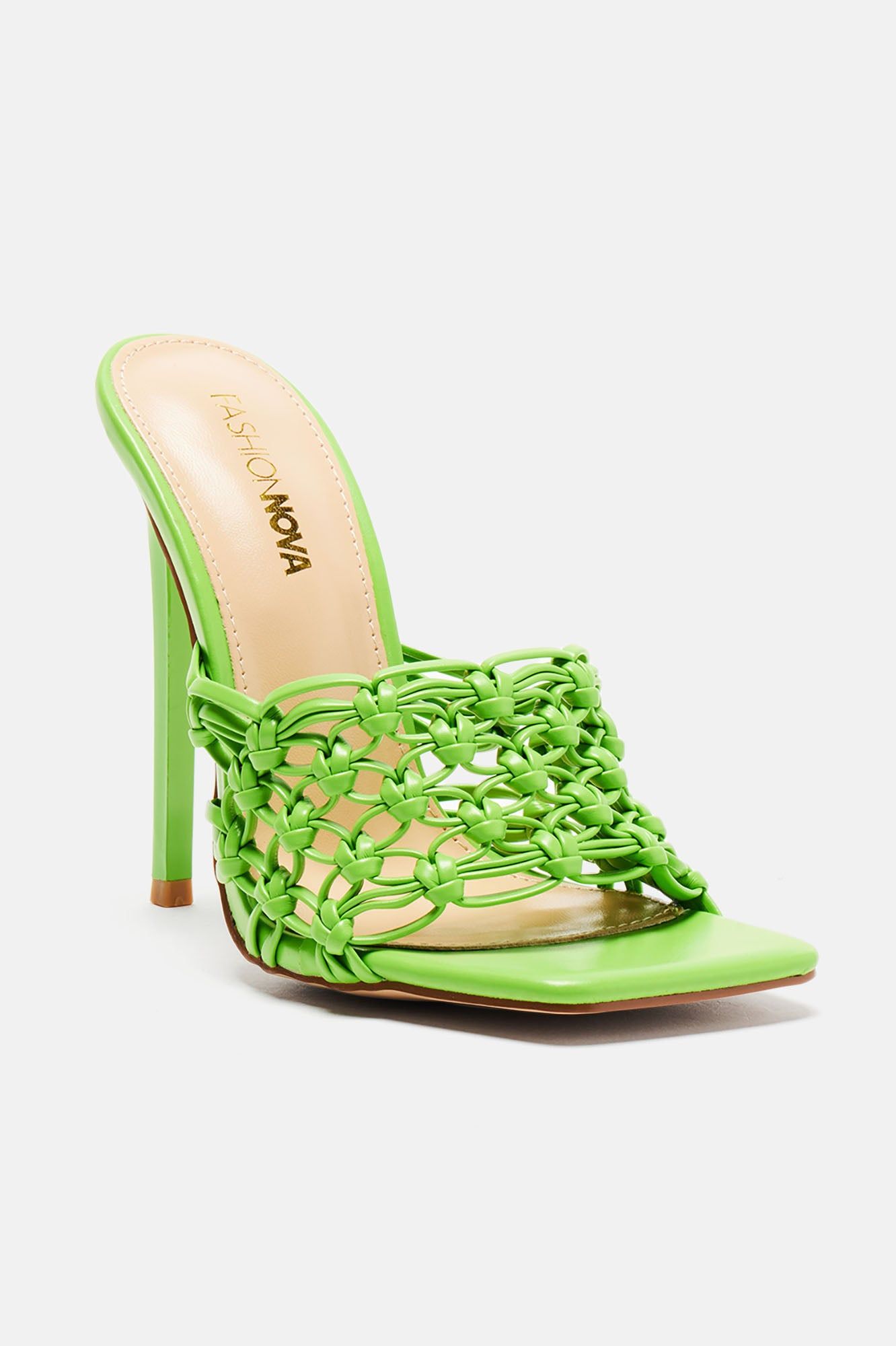 Found My Way Heeled Mules - Green sold by Fashion Nova product image thumbnail 2