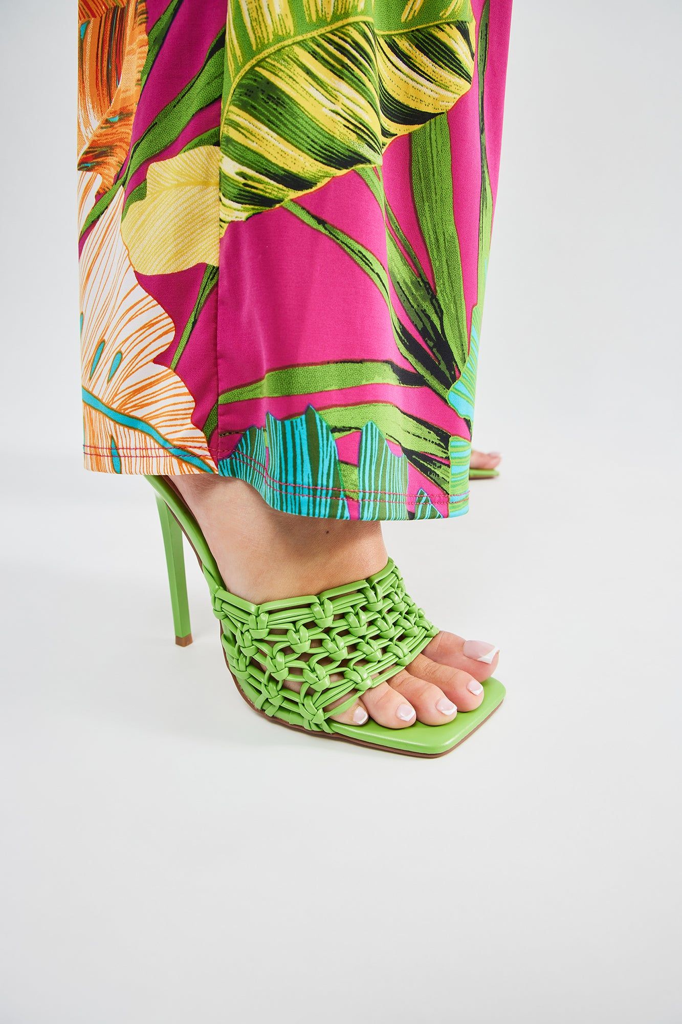 Found My Way Heeled Mules - Green sold by Fashion Nova product image thumbnail 3