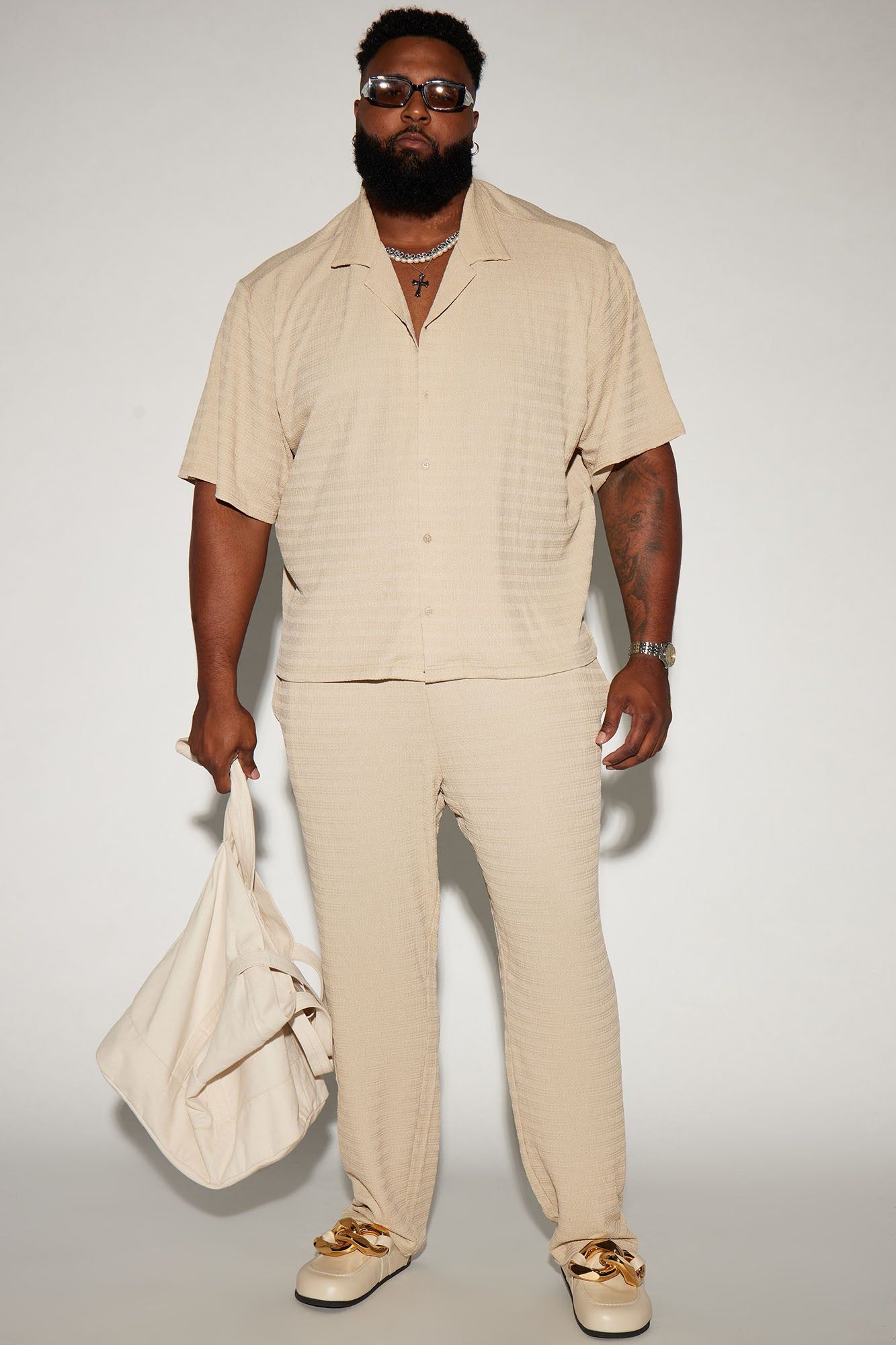 Boca Button Up Shirt - Tan sold by Fashion Nova product image thumbnail 6