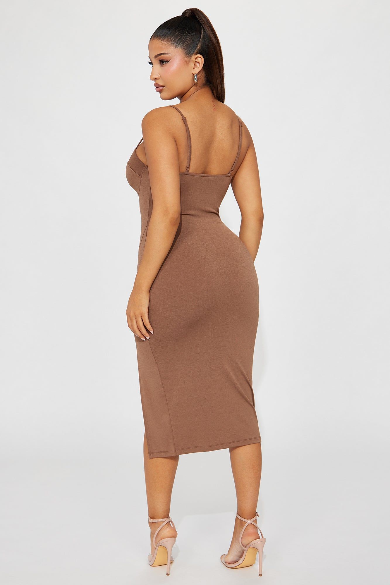 Diana Cami Midi Dress - Chestnut sold by Fashion Nova product image thumbnail 3