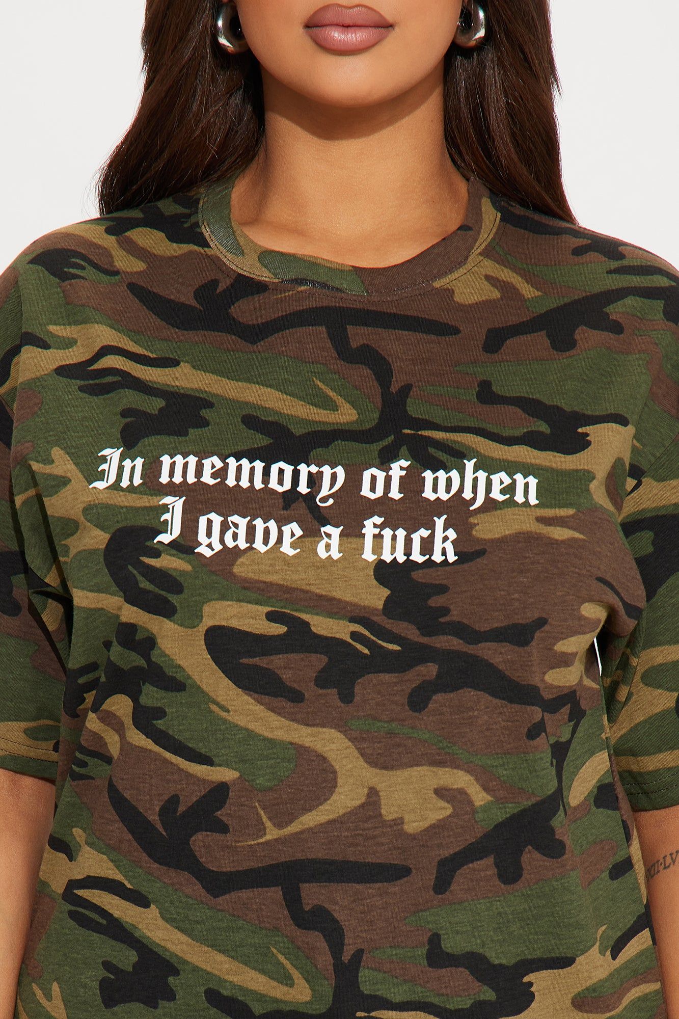 In Memory Graphic Tee - Camouflage sold by Fashion Nova product image thumbnail 3