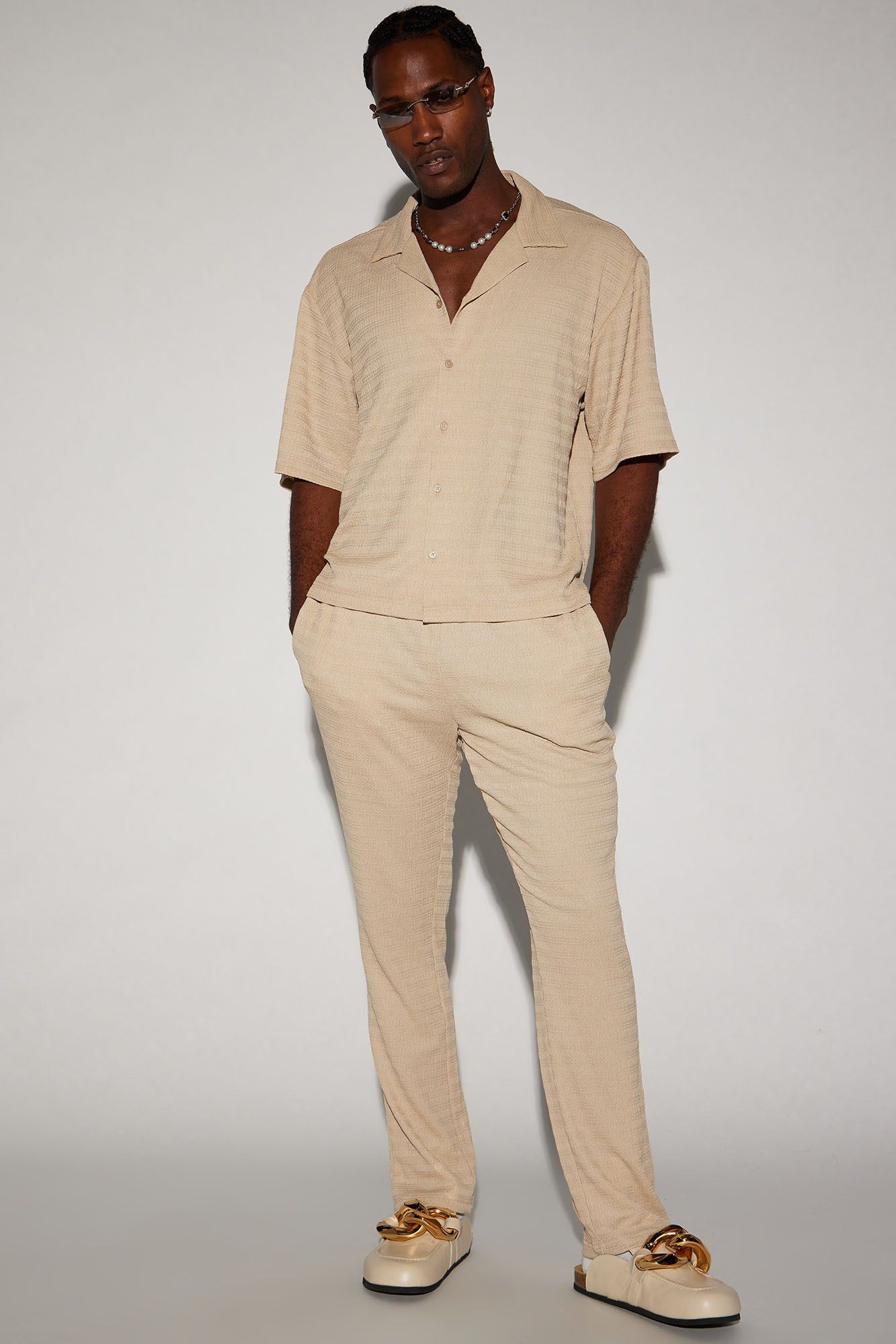 Boca Button Up Shirt - Tan sold by Fashion Nova product image thumbnail 2