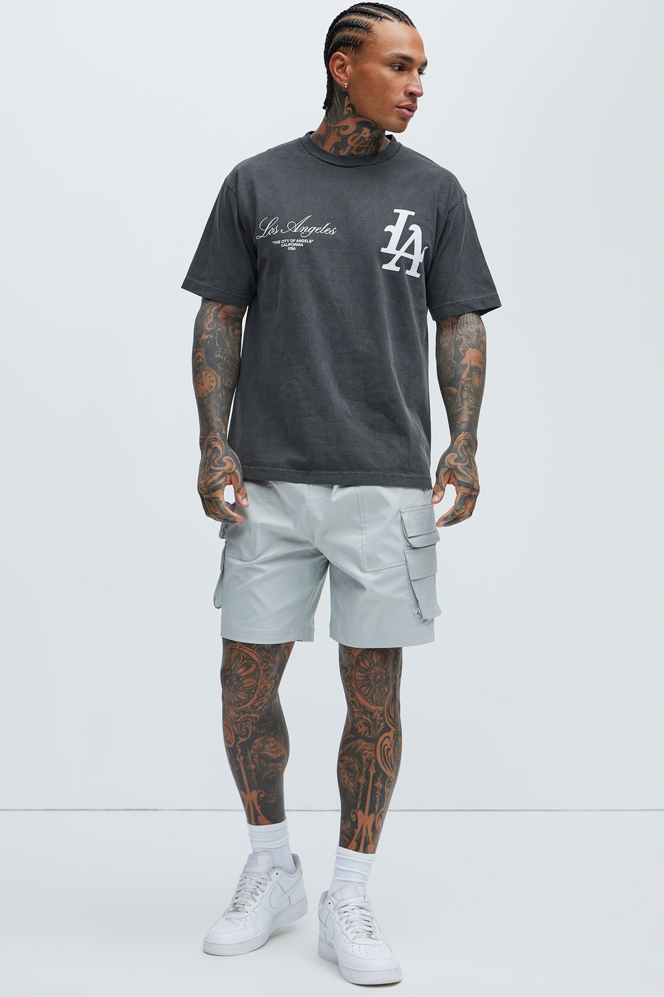 LA Stamp Short Sleeve Tee - Black sold by Fashion Nova product image thumbnail 2