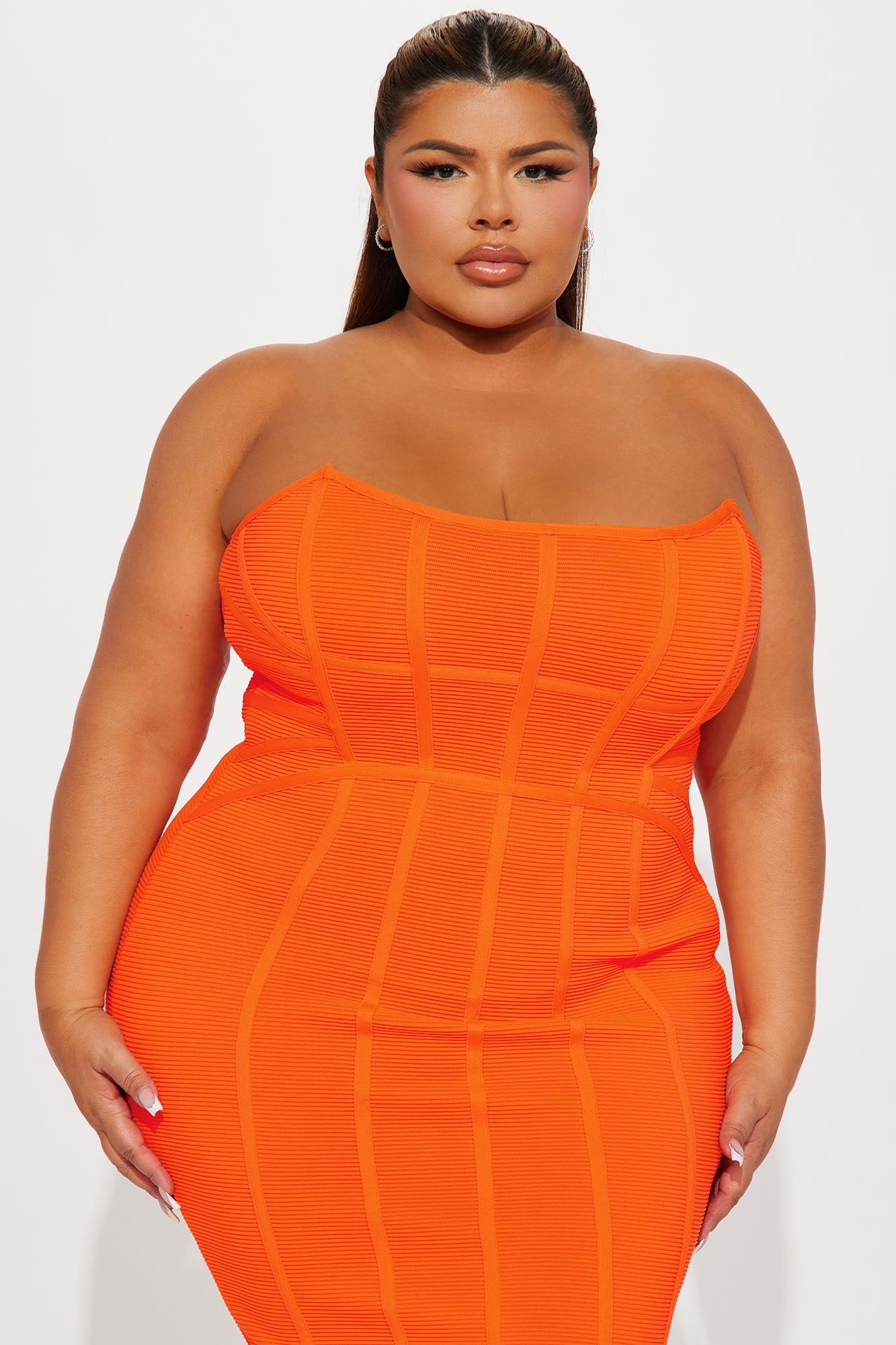Bangkok Bandage Midi Dress - Orange sold by Fashion Nova product image thumbnail 5