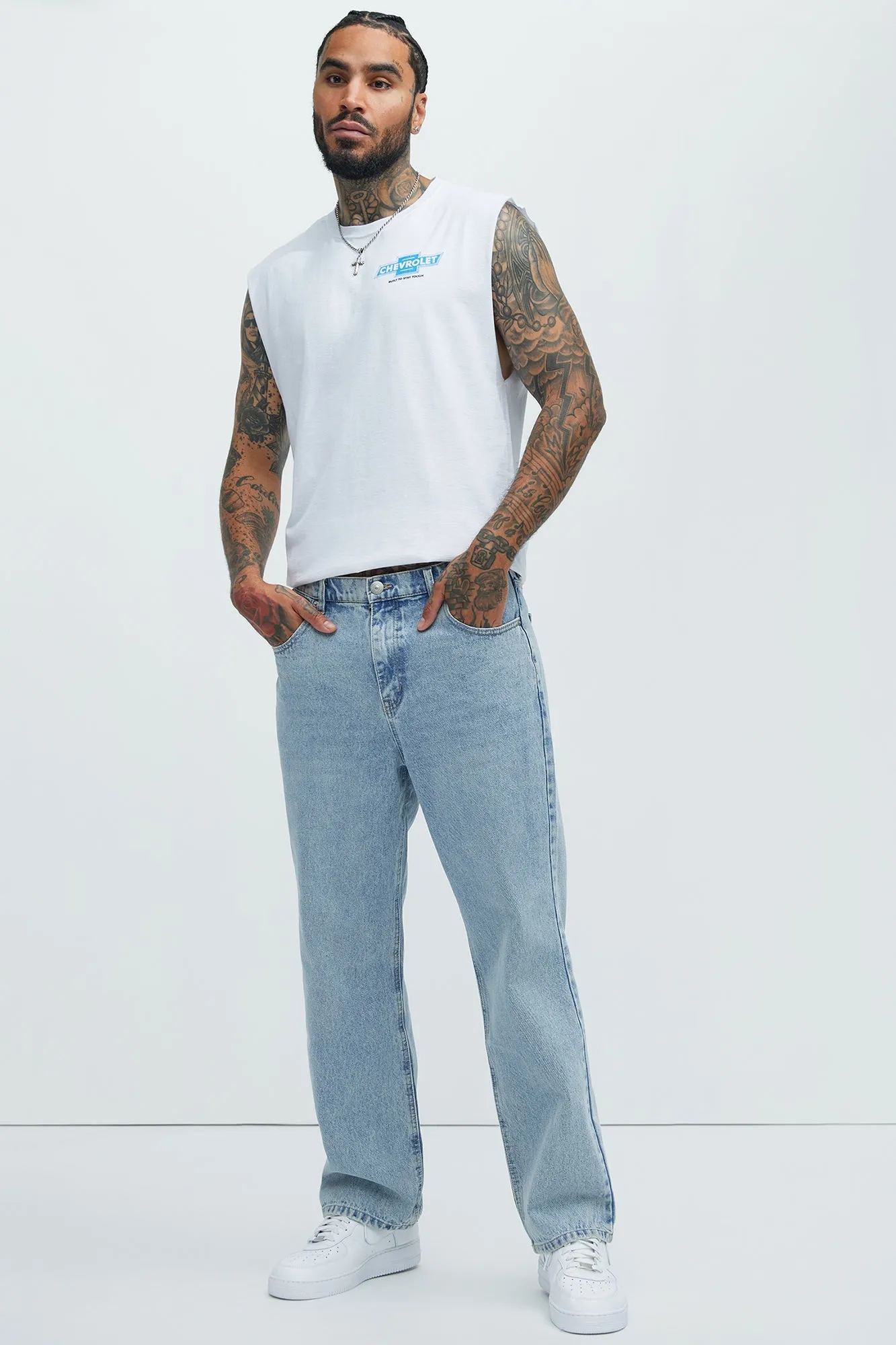 Chevy The Brute Force Sleeveless Tee - White sold by Fashion Nova product image thumbnail 2