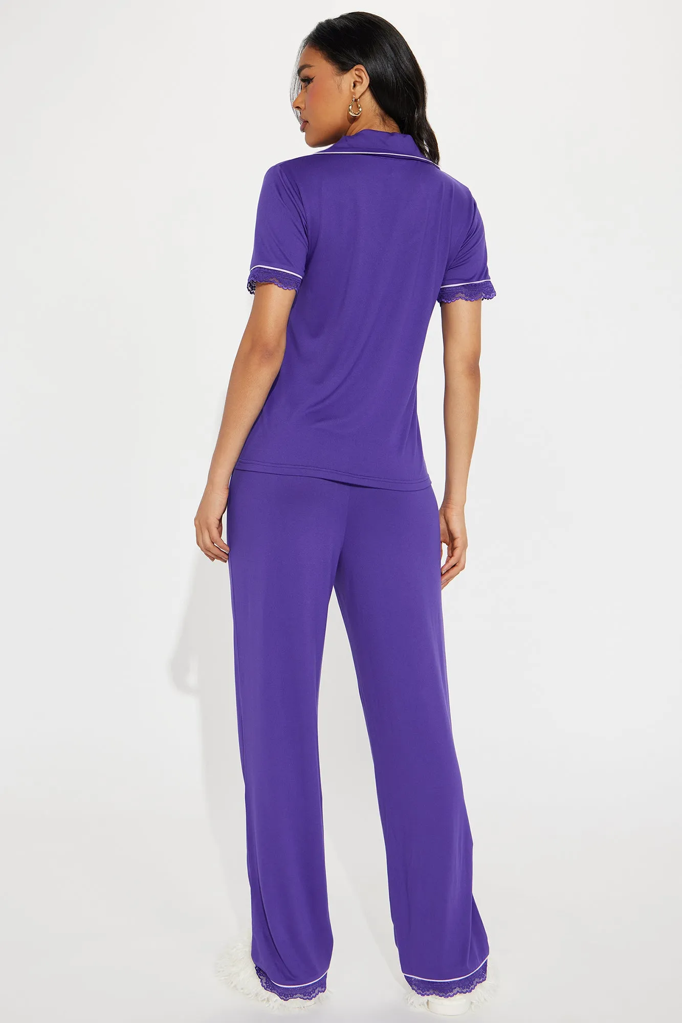 Feeling Pretty PJ Pant Set - Purple sold by Fashion Nova product image thumbnail 3
