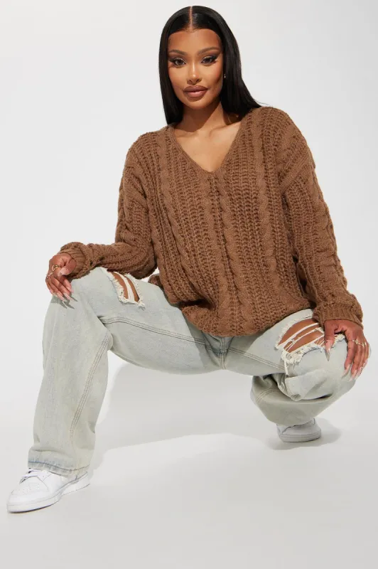 Astoria Sweater - Brown sold by Fashion Nova