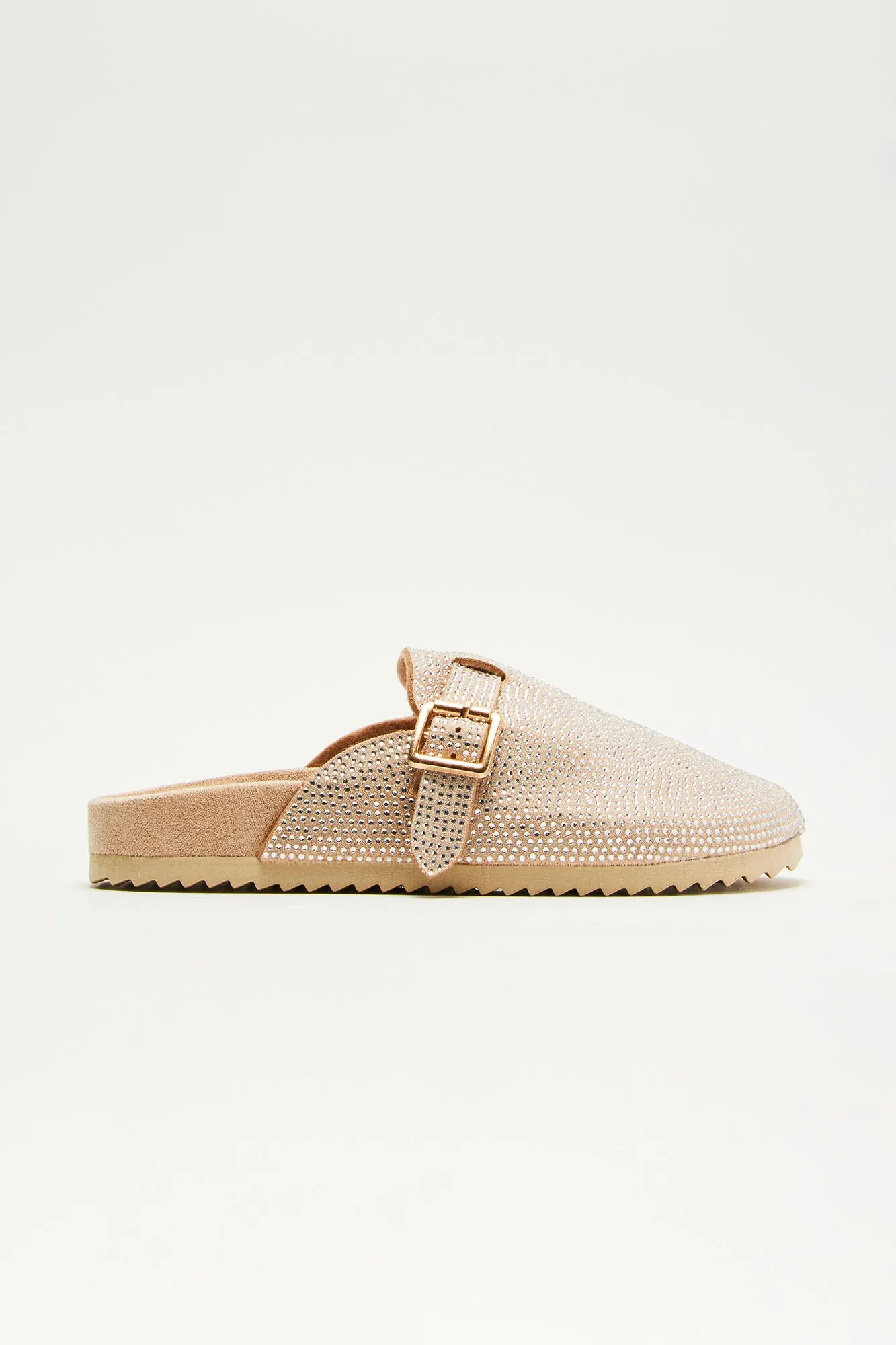 Demy Embellished Slides - Beige sold by Fashion Nova product image thumbnail 4