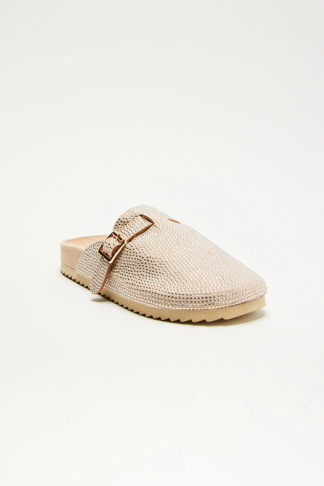 Demy Embellished Slides - Beige sold by Fashion Nova product image thumbnail 2