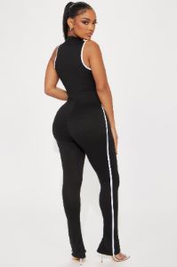 Big Hit Off Jumpsuit - Black sold by Fashion Nova