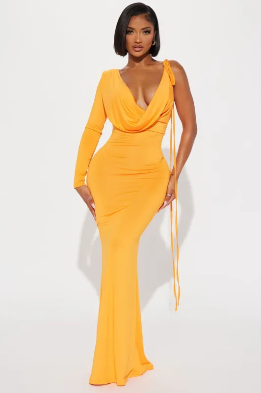 Racheal Reversible Gown - Orange sold by Fashion Nova