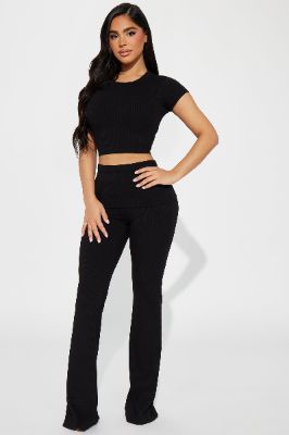 Tamara Snatched Pant Set - Black sold by Fashion Nova