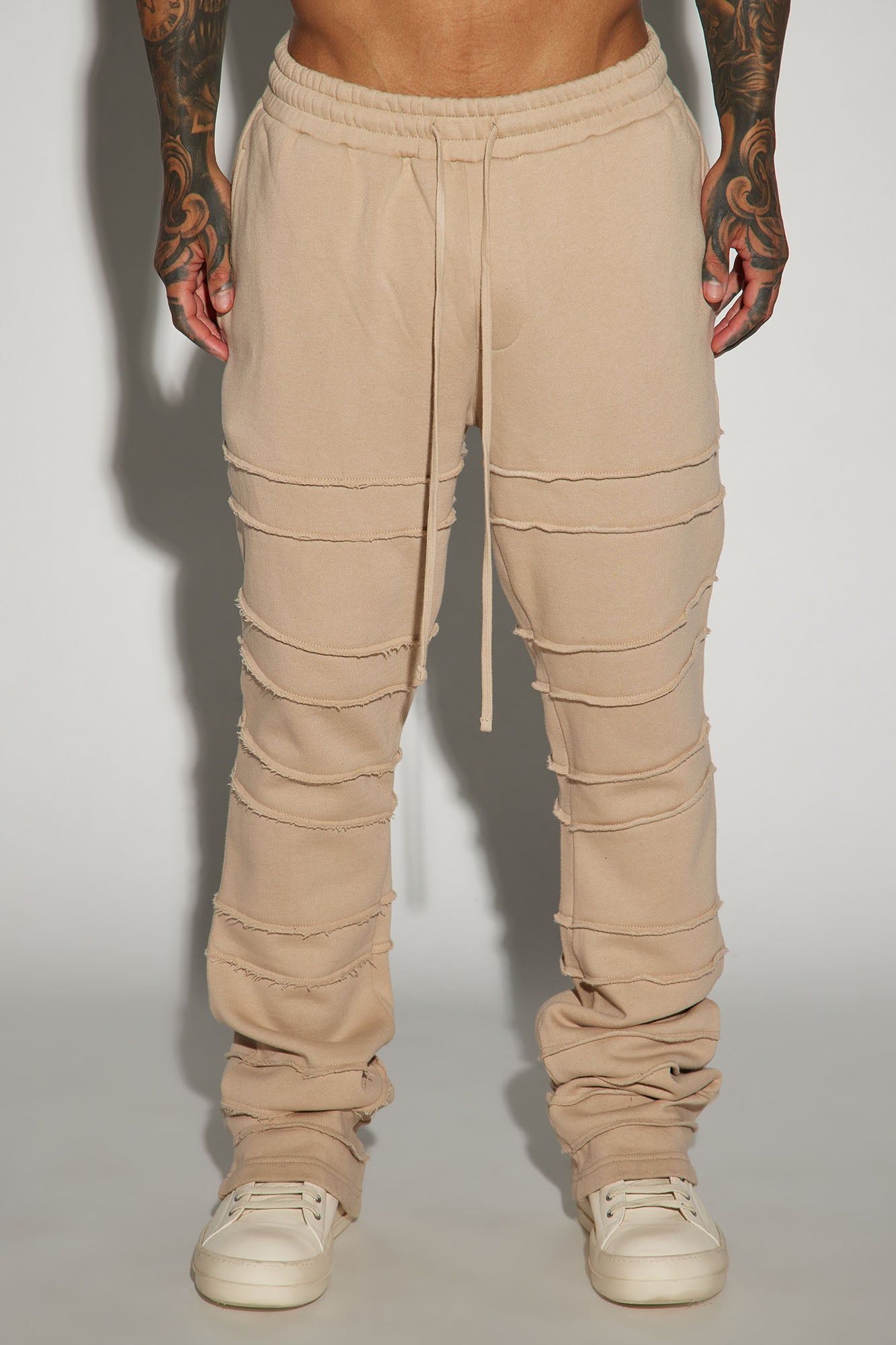 Tyson About Fray Flared Sweatpant - Tan sold by Fashion Nova product image thumbnail 3