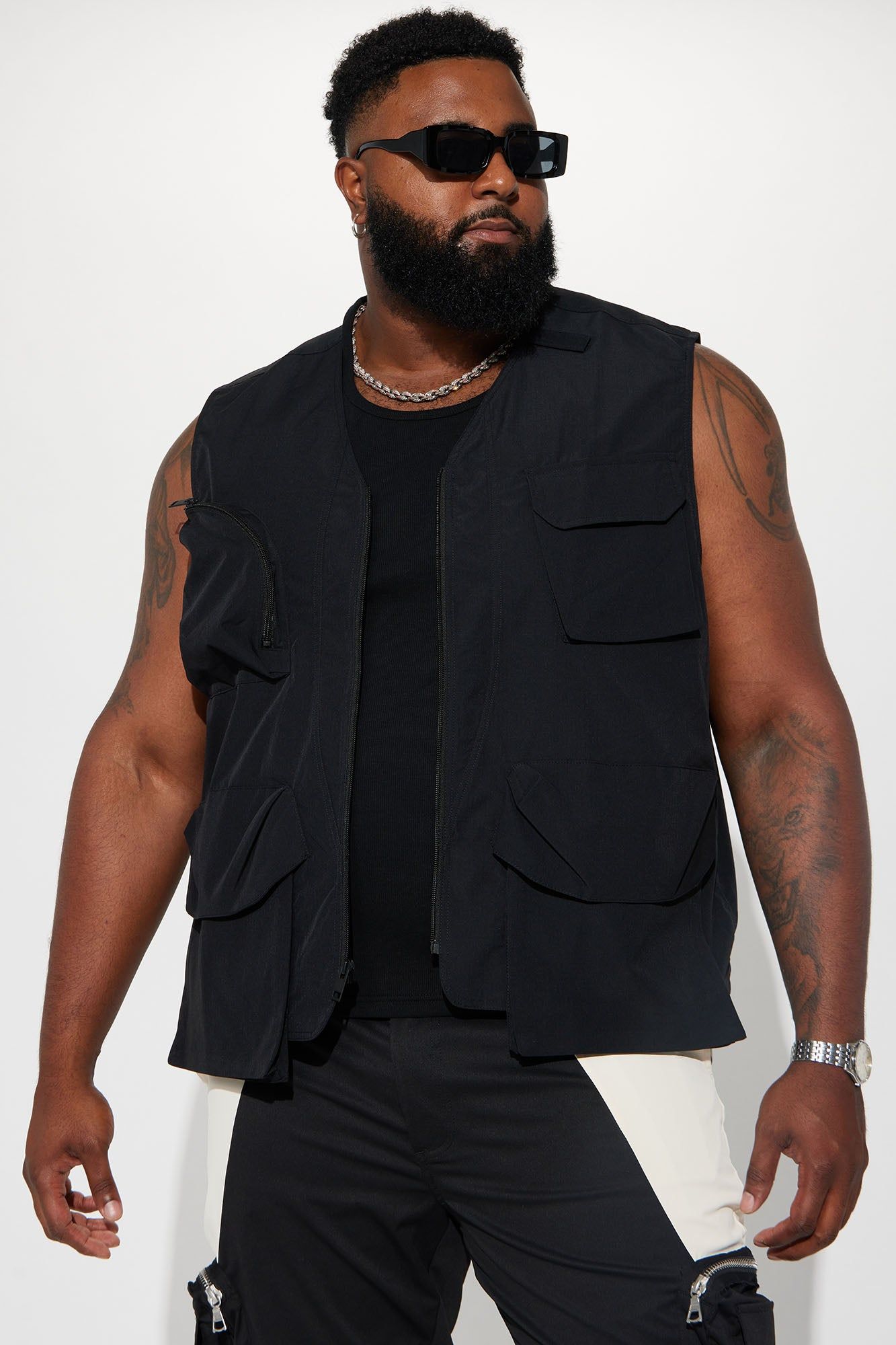 Hard To Miss Ripstop Tactical Cargo Vest - Black sold by Fashion Nova product image thumbnail 2