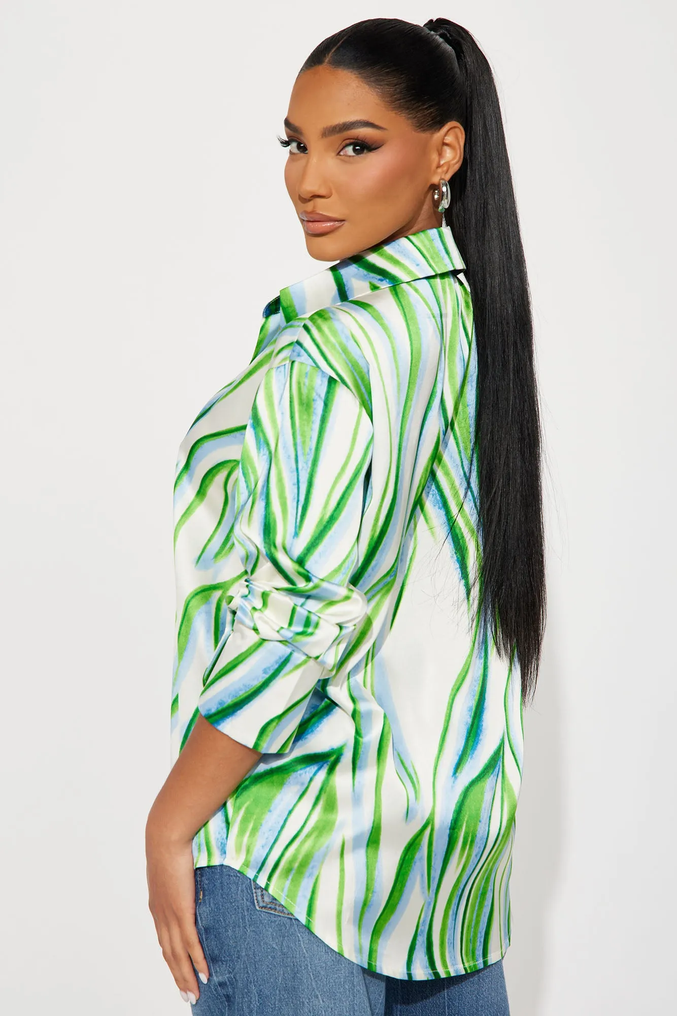 Pacifica Shirt - Green/combo sold by Fashion Nova product image thumbnail 4