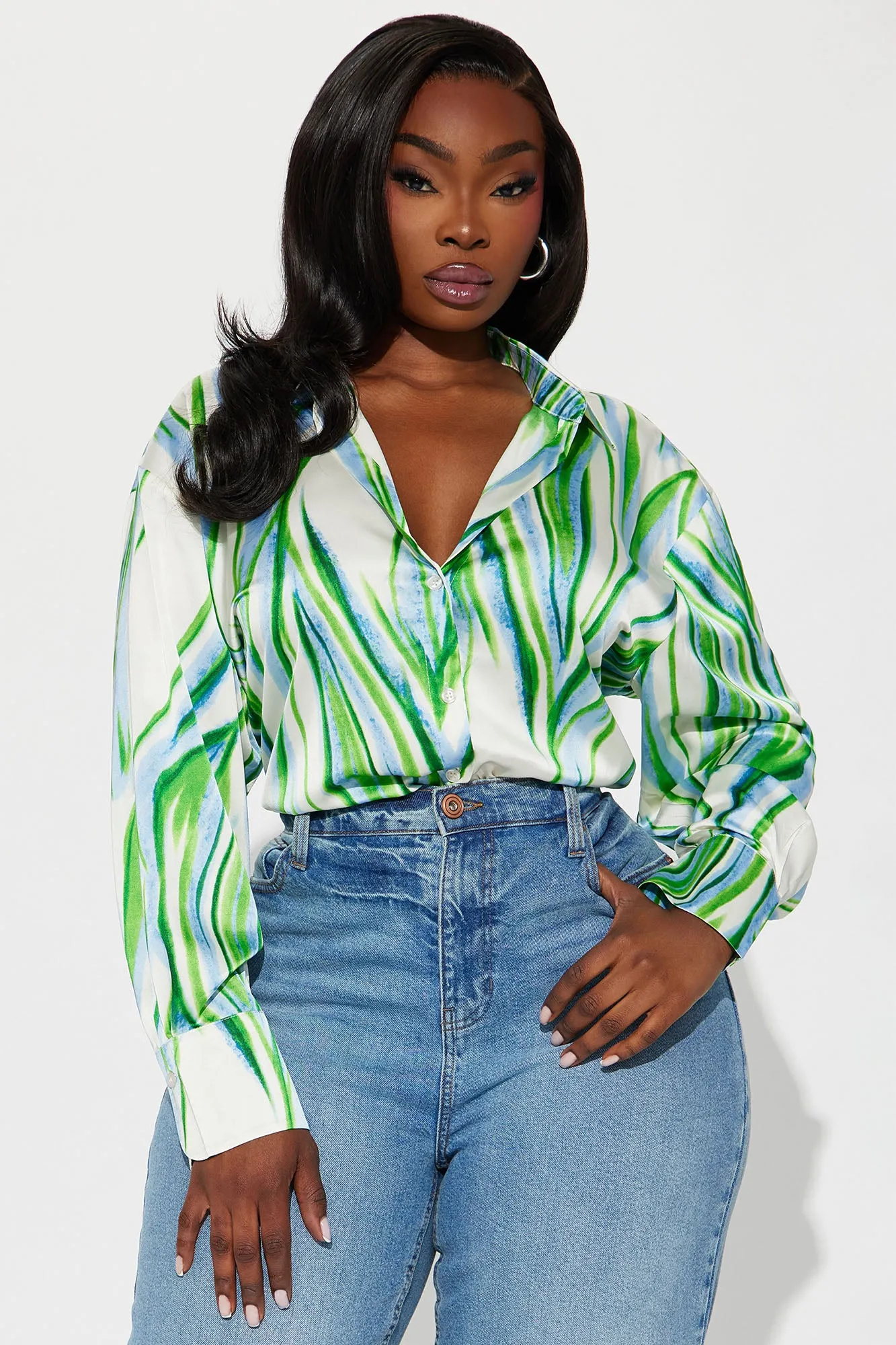 Pacifica Shirt - Green/combo sold by Fashion Nova product image thumbnail 5