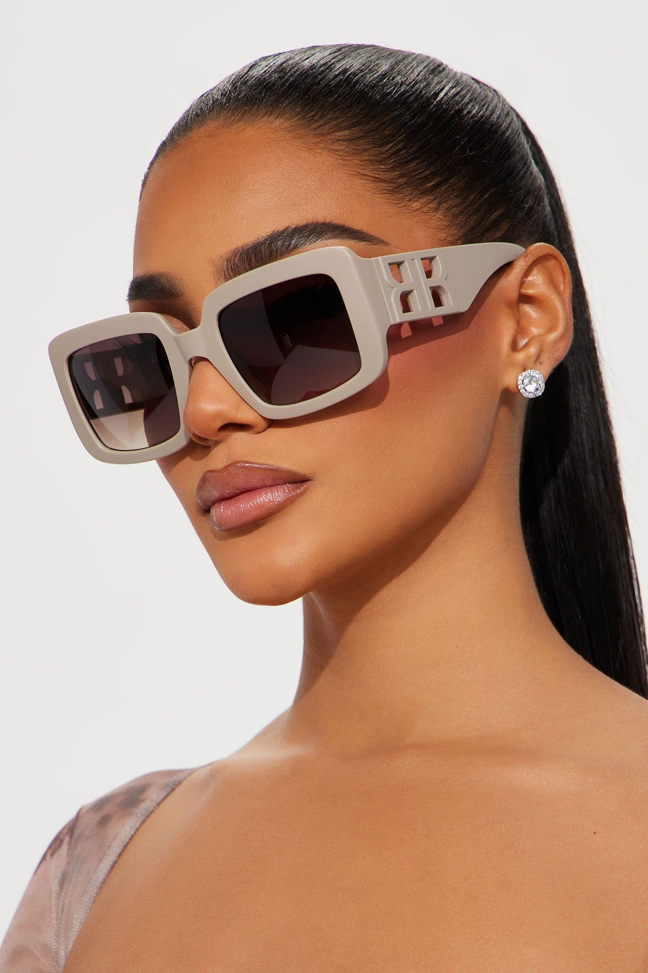 Brand New Babe Sunglasses - Nude sold by Fashion Nova