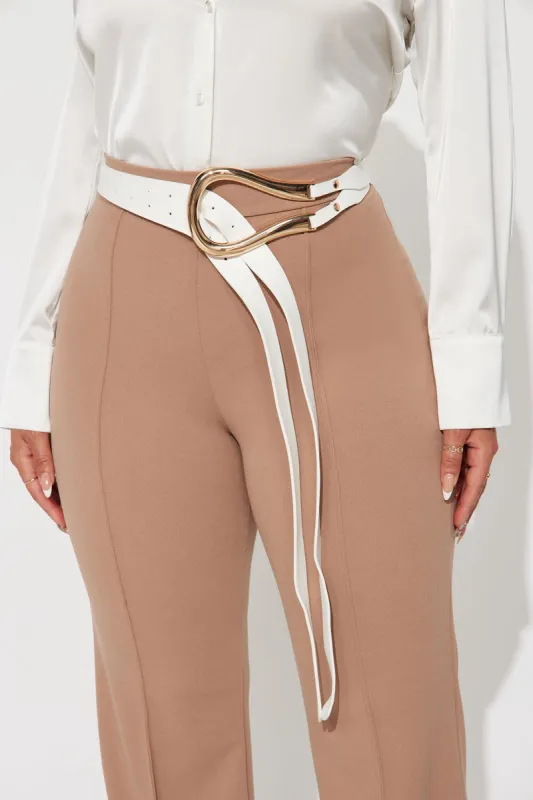Sideways Belt - White sold by Fashion Nova