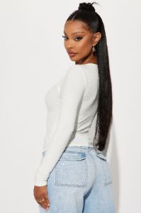 Brandy Cut Out Top - White sold by Fashion Nova