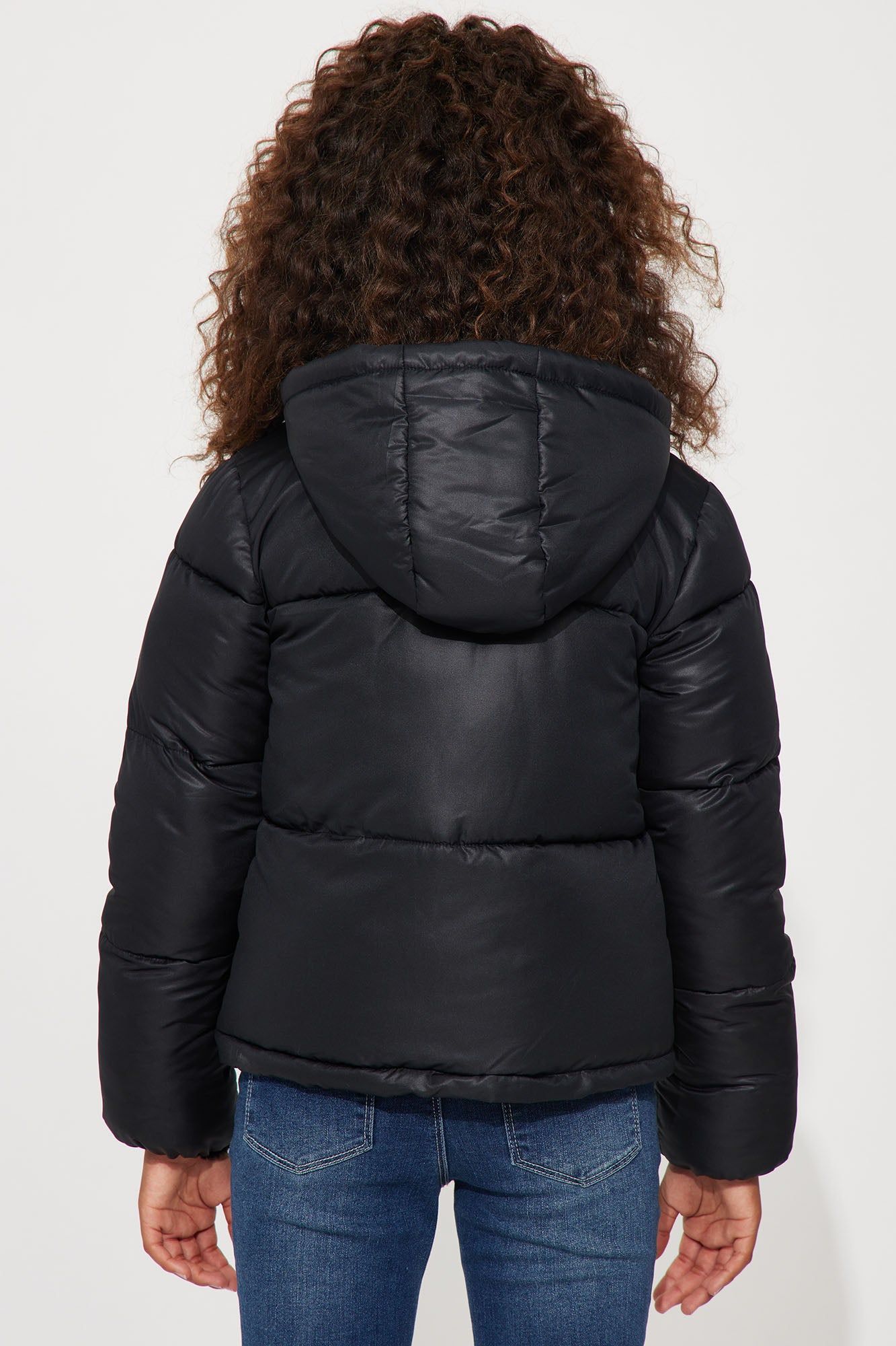 Mini Don't Rain On My Puffer Jacket - Black sold by Fashion Nova product image thumbnail 3