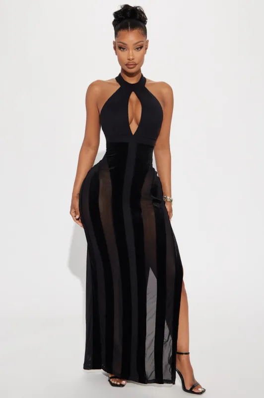 Sarah Halter Maxi Dress - Black sold by Fashion Nova