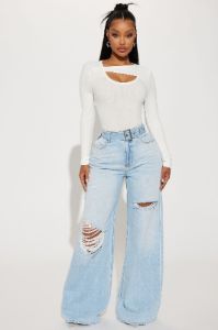 Brandy Cut Out Top - White sold by Fashion Nova