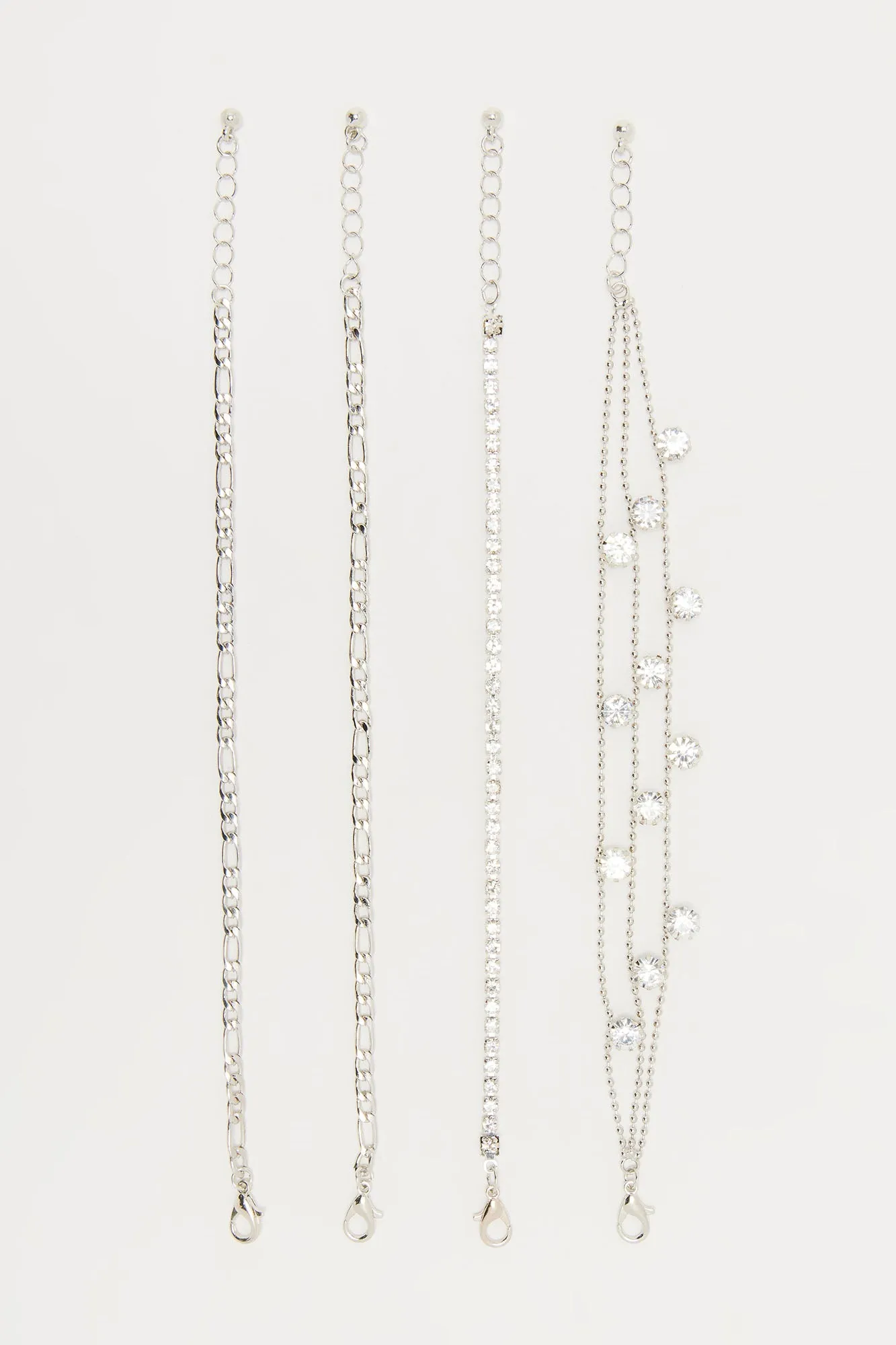 Catch Me Sparkling Bracelet Set - Silver sold by Fashion Nova product image thumbnail 3