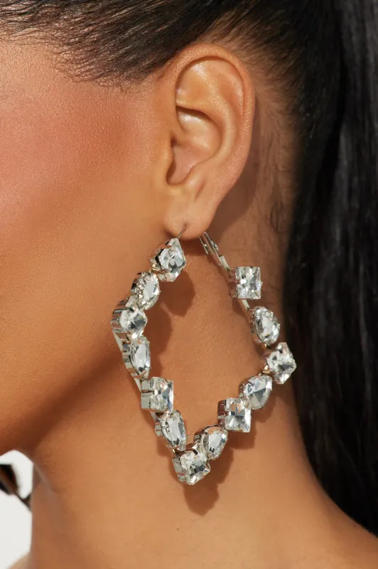Something About Tonight Earrings - Silver sold by Fashion Nova
