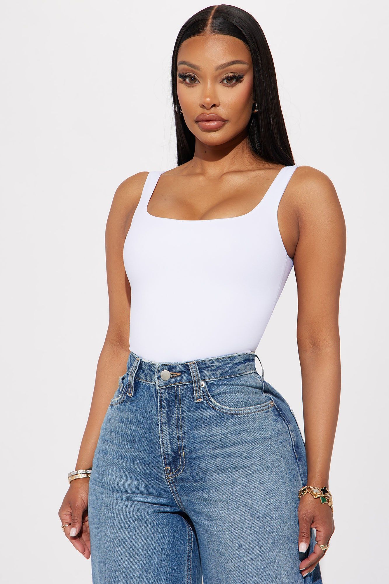 Hot Take Seamless Bodysuit - White sold by Fashion Nova product image thumbnail 3