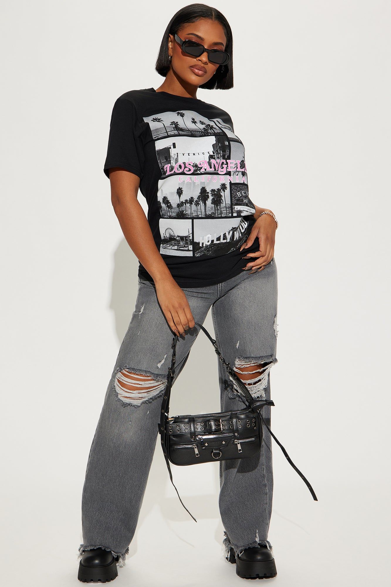 Los Angeles Famous Spot Tee - Black sold by Fashion Nova product image thumbnail 2