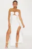 Alli Mesh Maxi Dress - White sold by Fashion Nova