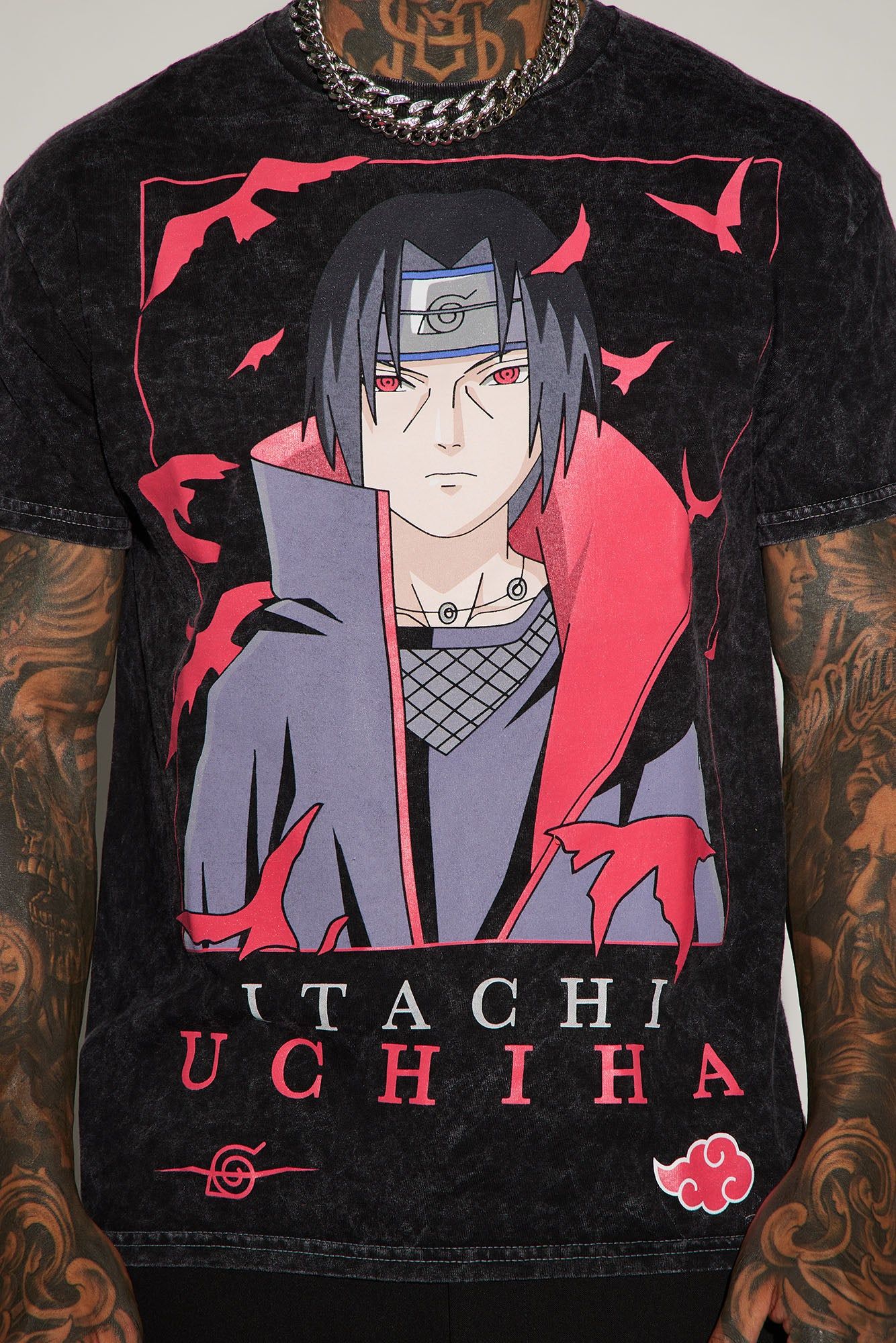 Naruto Itachi Uchiha Short Sleeve Tee - Black sold by Fashion Nova product image thumbnail 3