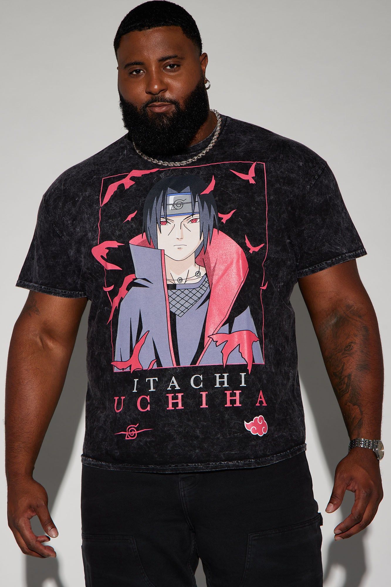 Naruto Itachi Uchiha Short Sleeve Tee - Black sold by Fashion Nova product image thumbnail 5