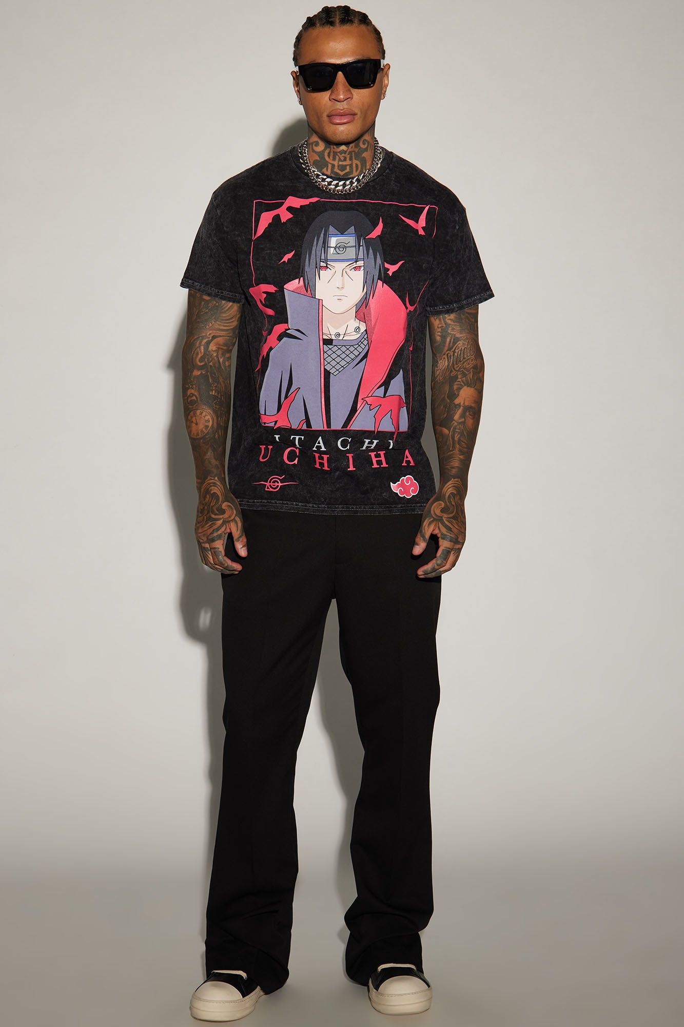 Naruto Itachi Uchiha Short Sleeve Tee - Black sold by Fashion Nova product image thumbnail 2