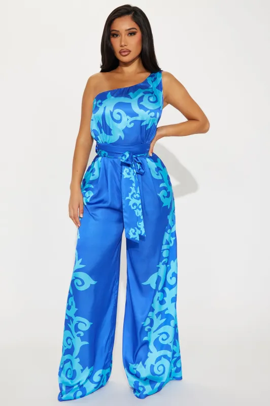 Rhodes Jumpsuit - Blue sold by Fashion Nova