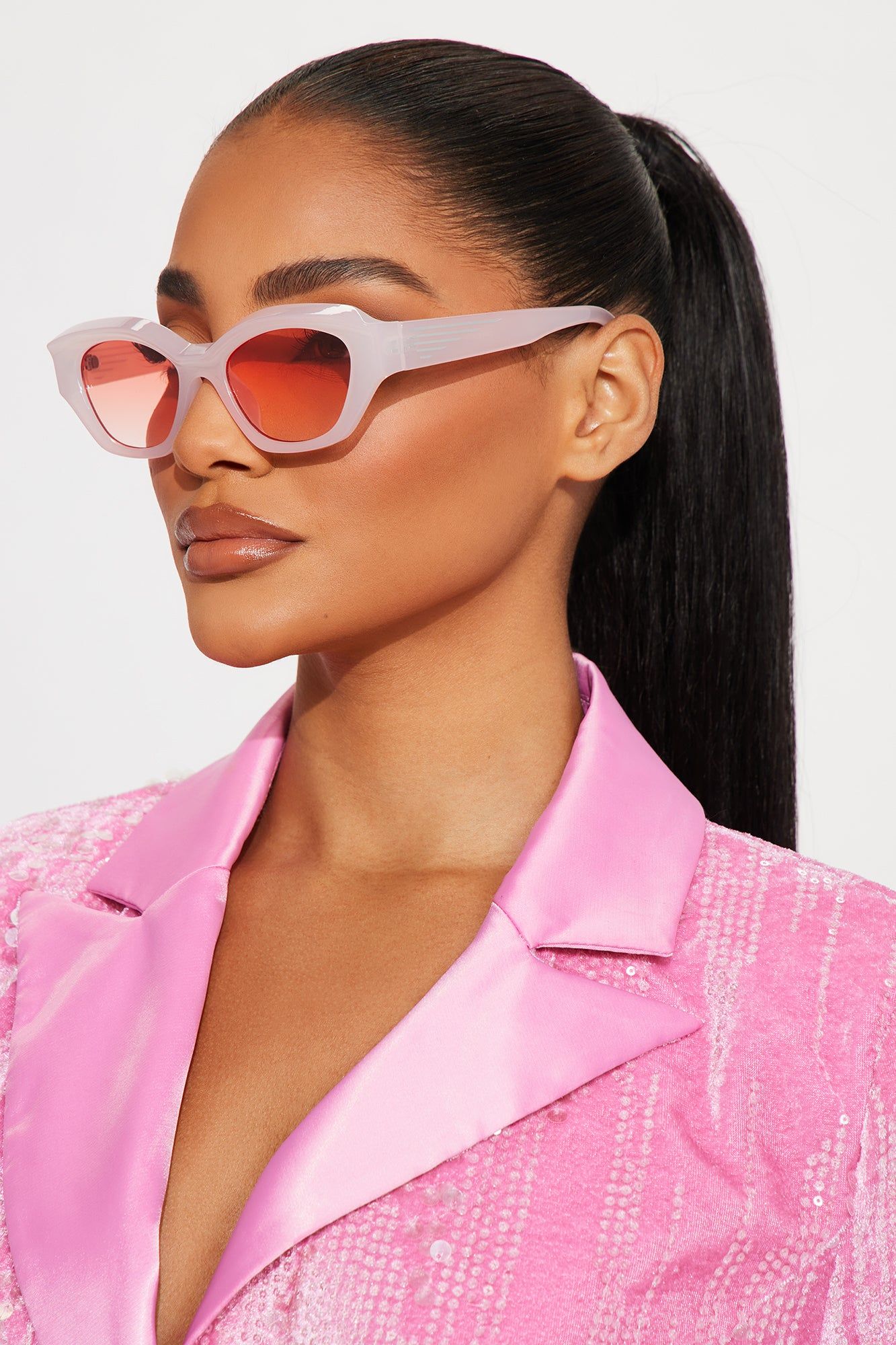 Sweet Summer Escape Sunglasses - Pink sold by Fashion Nova