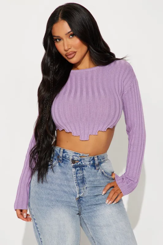 In Your Head Sweater - Purple sold by Fashion Nova