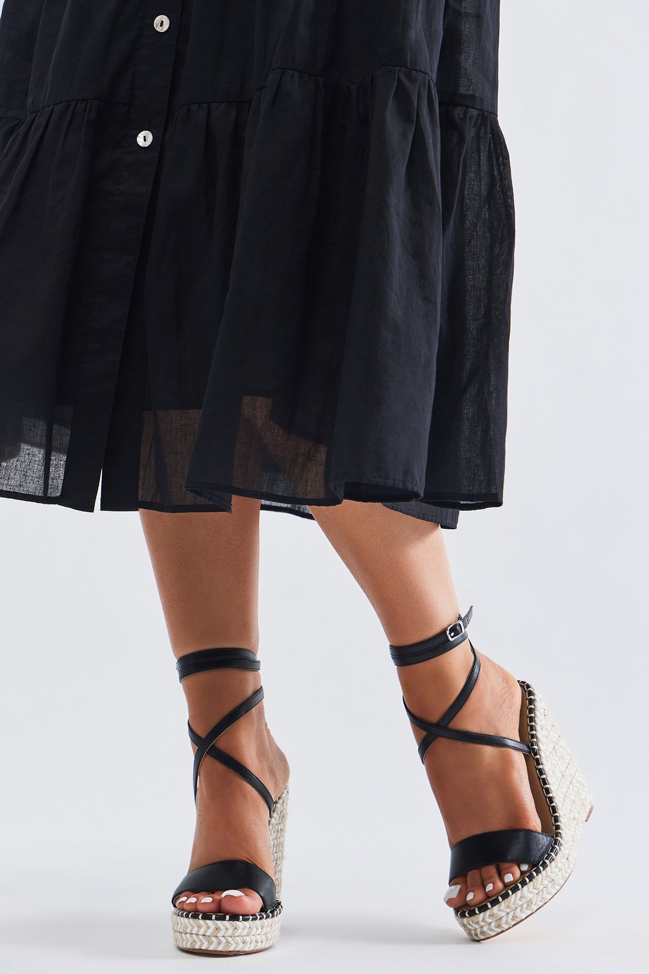 Just What You Need Wedges - Black sold by Fashion Nova