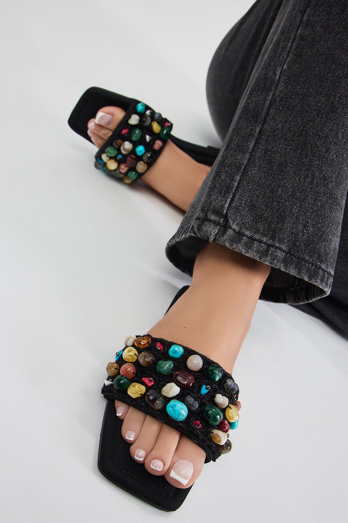 That Good Energy Flat Sandals - Black sold by Fashion Nova product image thumbnail 2