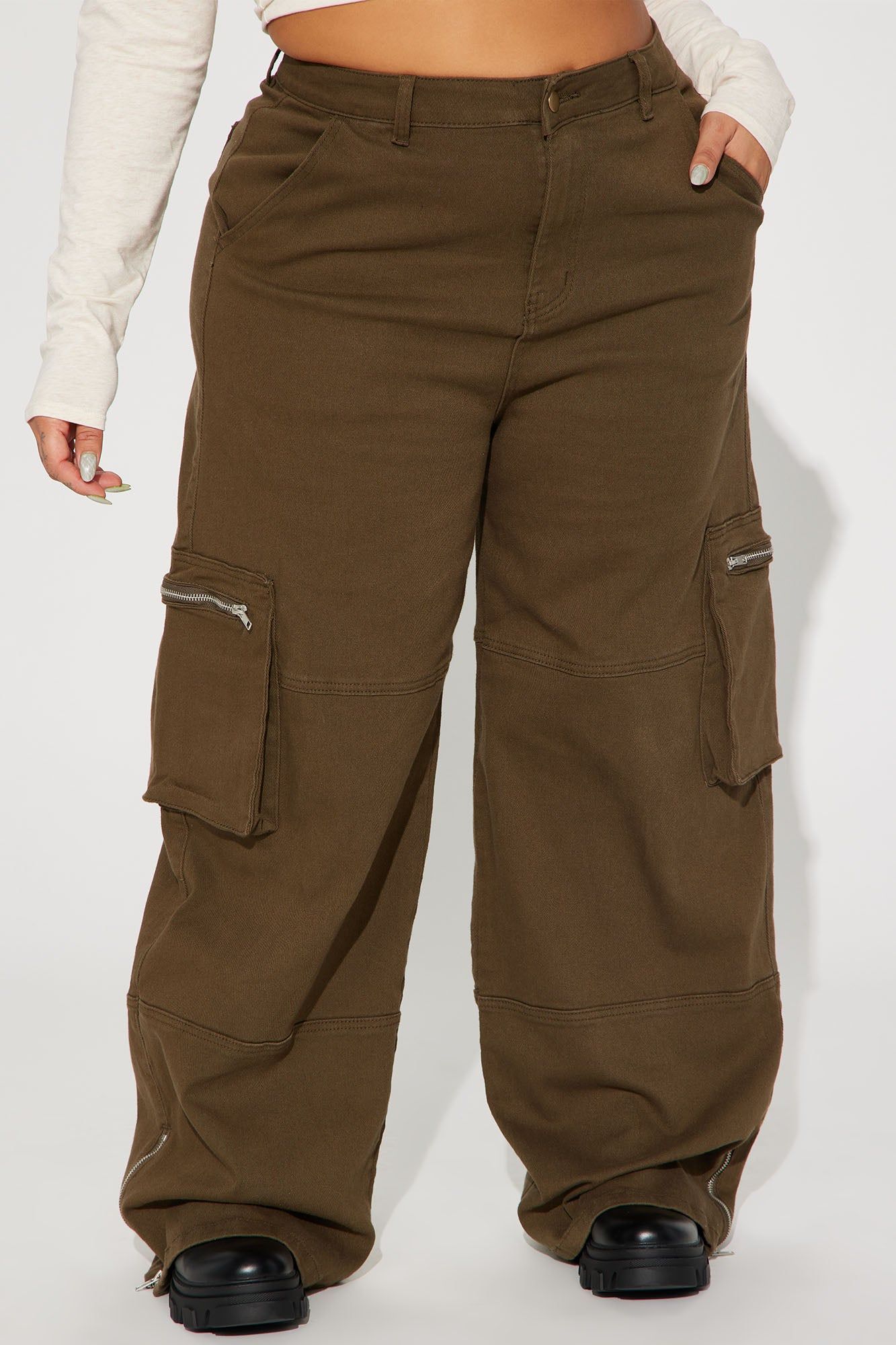 Give It Up Cargo Pant - Olive sold by Fashion Nova product image thumbnail 7
