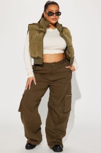 Give It Up Cargo Pant - Olive sold by Fashion Nova