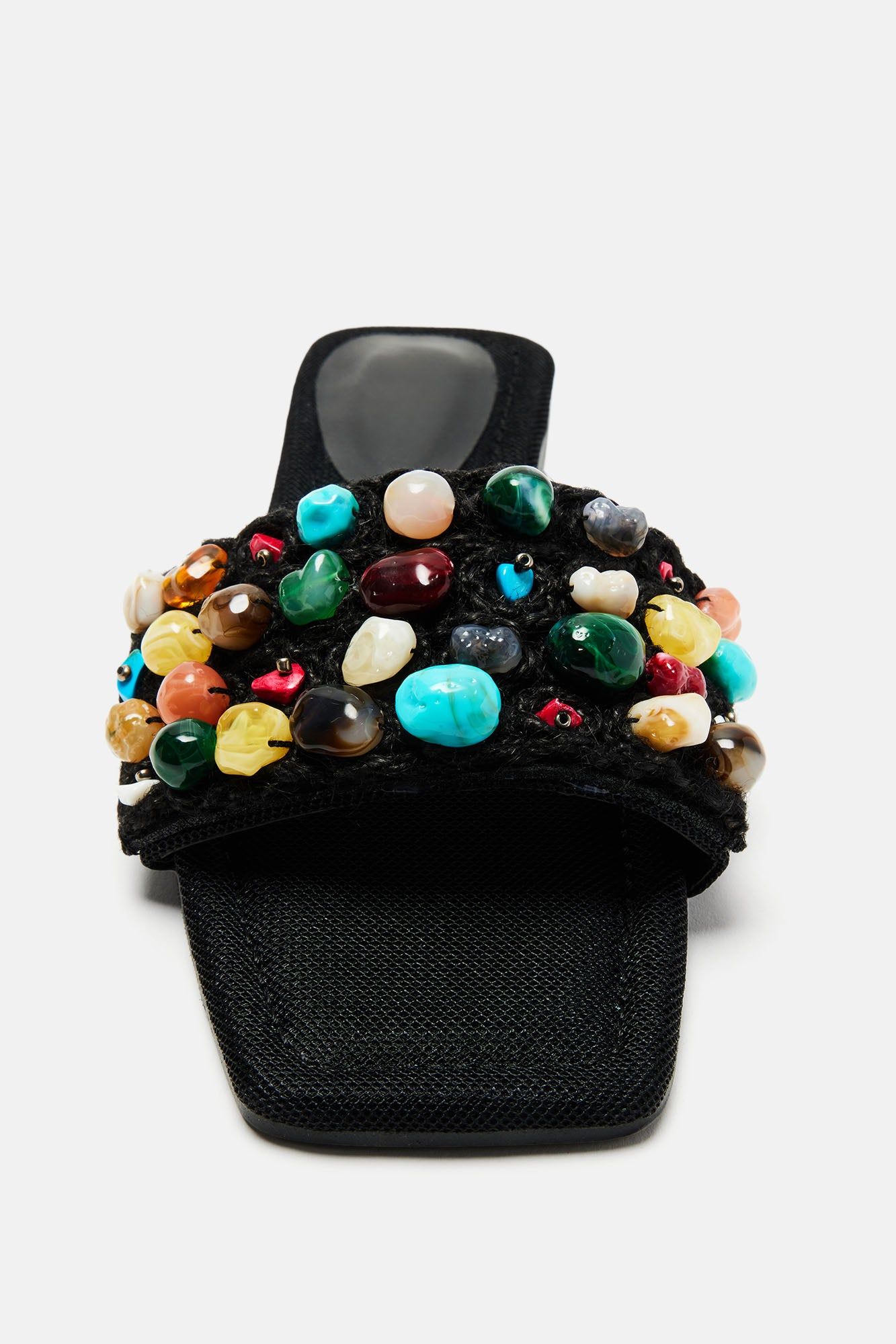 That Good Energy Flat Sandals - Black sold by Fashion Nova