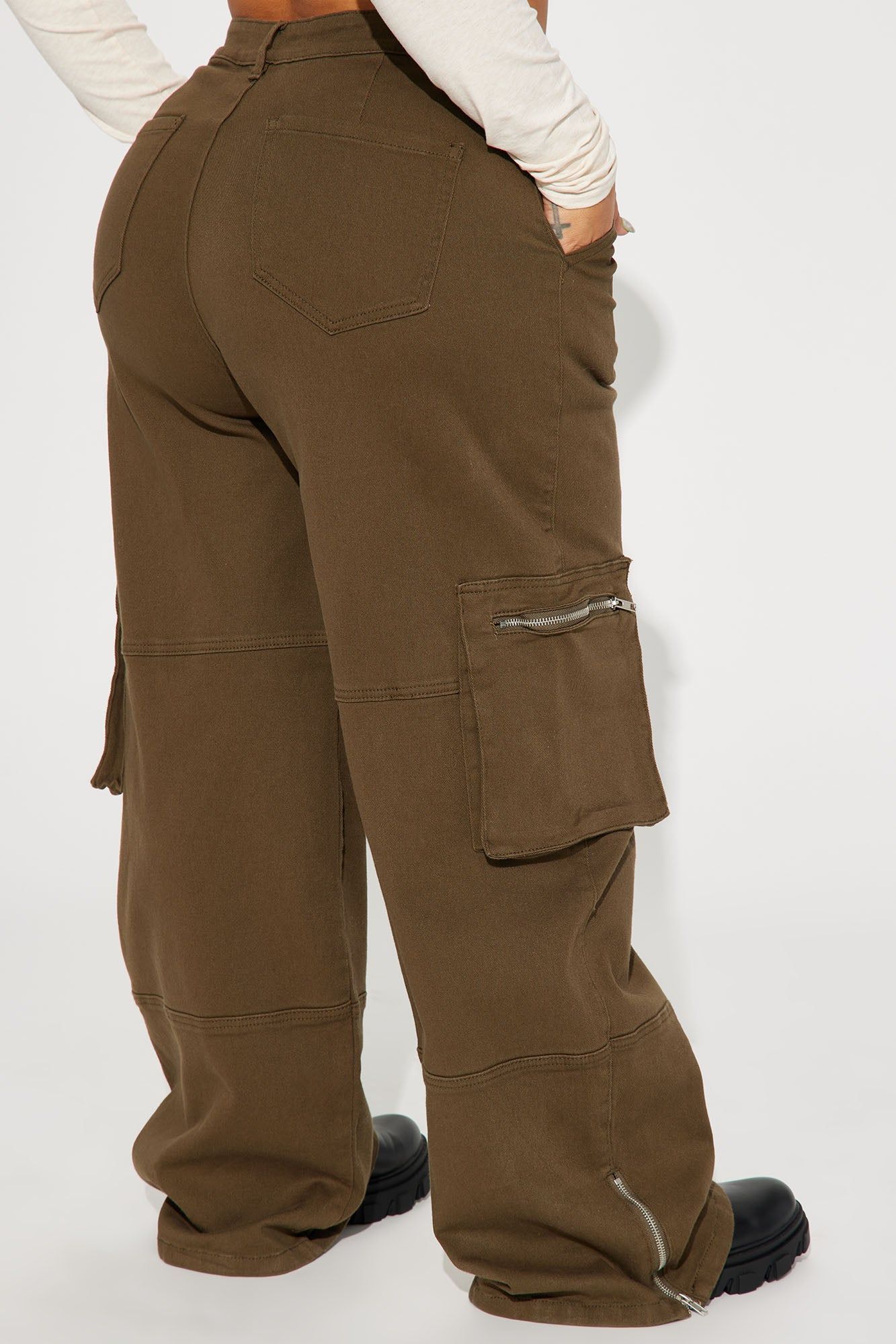 Give It Up Cargo Pant - Olive sold by Fashion Nova product image thumbnail 8