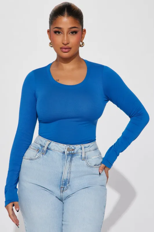 Julia Long Sleeve Top - Blue Star sold by Fashion Nova