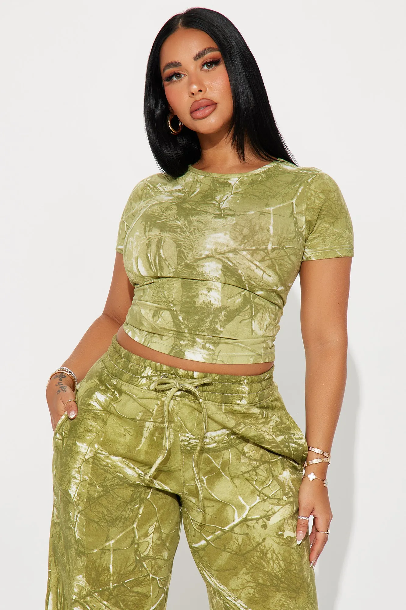 Hide Out Pant Set - Olive sold by Fashion Nova product image thumbnail 2