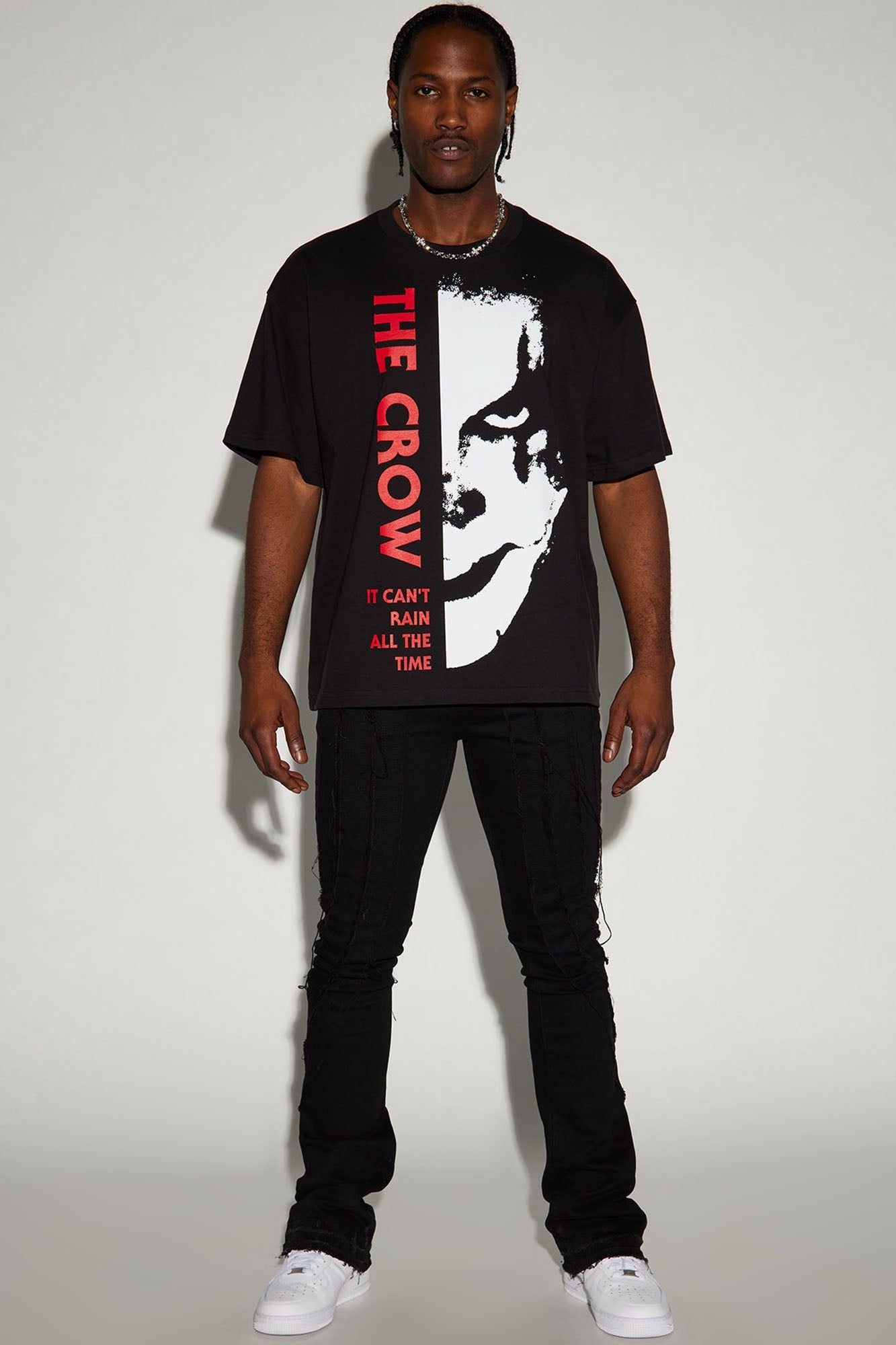 The Crow Oversized Short Sleeve Tee - Black sold by Fashion Nova product image thumbnail 3